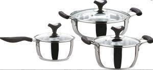 Kitchenware Pot Set 6 PCS Stainless Steel Cookware Set