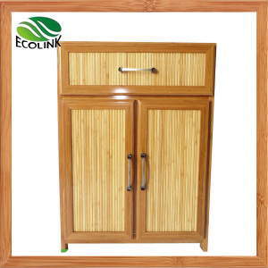 Bamboo Weaving Storage Chest Cabinet